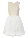 House of Fraser - Yumi Girls Girl`S Sequin Daisy And Mesh Dress