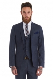 Moss Bros - Moss Bros Slim Fit Grey Flannel Wedding Suit