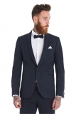 Moss Bros - Moss Bros. Slim Fit Navy Shawl Wedding Suit