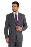Moss Bros - Moss Esq. Regular Fit Grey Check Wedding Suit