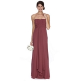 Debenhams - Debenhams Debut Dark pink ruched bodice maxi dress