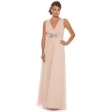 Debenhams - Debenhams Jenny Packham Pale pink chiffon maxi dress