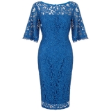 John Lewis - John Lewis Adrianna Papell Flutter Lace Dress