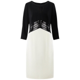 John Lewis - John Lewis Gina Bacconi Moss Crepe Dress