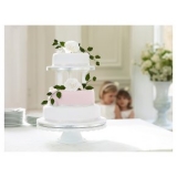 Waitrose - Rose & Butterfly White and Pink Wedding Cake
