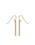 Accessorize - Accessorize Crystal Pave Bar Drop Earrings