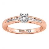 Ernest Jones - Leo Diamond 18ct rose gold quarter ct I-I1 diamond solitaire ring