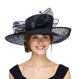 Debenhams Debut Navy diamante hat