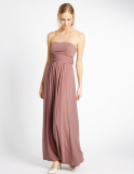 Marks and Spencer Multiway Strap Maxi Dress in Antique Rose
