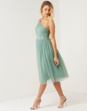 LITTLE MISTRESS BRIDESMAID ONE SHOULDER DRESS