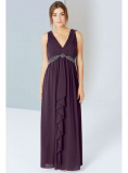 Dorothy Perkins - Little Mistress Purple Drape Maxi Dress