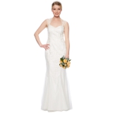 Debenhams - Pearce II Fionda Designer ivory embroidered mesh bridal gown