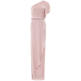 John Lewis - Ghost Zoe One Shoulder Dress , Boudoir Pink