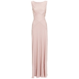 John Lewis - Ghost Chelsea Chiffon Tie Long Dress , Boudoir Pink