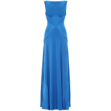 John Lewis - Ghost Chelsea Chiffon Tie Long Dress , Turkish Blue