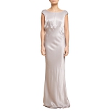 John Lewis - Ghost Novella Cowl Back Long Dress , Silver