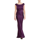 John Lewis - Ghost Novella Cowl Back Long Dress , Crown Jewel