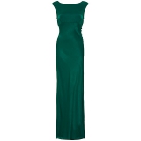 John Lewis - Ghost Novella Cowl Back Long Dress , Emerald