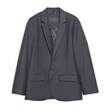 Debenhams - John Rocha - Boy's grey stab stitch suit jacket