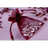 Amazon - 50 Luxury Burgundy Wedding Favour Bags