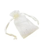 Amazon - 100 Cream Organza Wedding Favour Bags