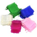 Amazon - 100 Luxury Organza Wedding Favor Gift Bags