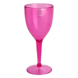 Party Pieces - Plastic Wine Glass Pink