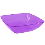 Party Pieces - Aubergine Square Plastic Party Salad Bowl