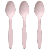 Party Pieces - Light Pink Plastic Party Spoons