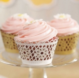 Confetti - FLORAL FILIGREE CUPCAKE WRAPPER