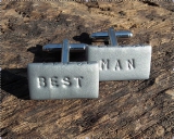 Not On The High Street.com - Personalised Best Man Cufflinks