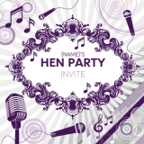 Marks and Spencer - Purple Music Hen Party Invite