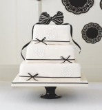 Marks and Spencer - Black & Ivory Fruit Wedding Cake