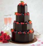 Marks and Spencer - Dark Chocolate Plaque Wedding Cake