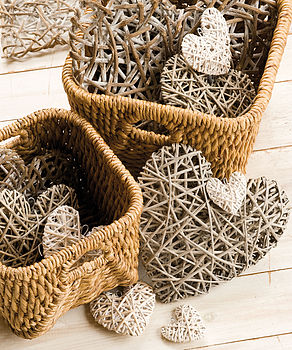 Decorative Wicker Hearts