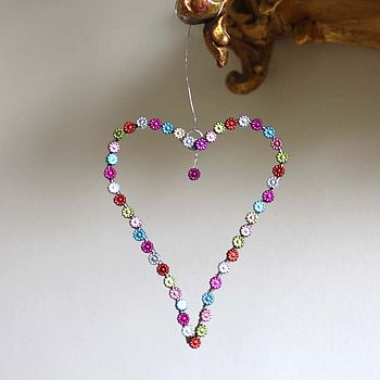 Notonthehighstreet.com Button Hanging Heart