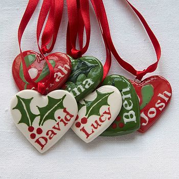 Christmas Hanging Hearts