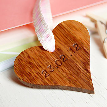 Wooden Hanging Hearts