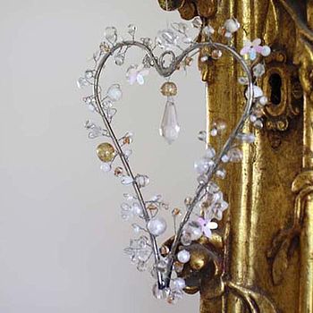 Beaded Heart Decoration